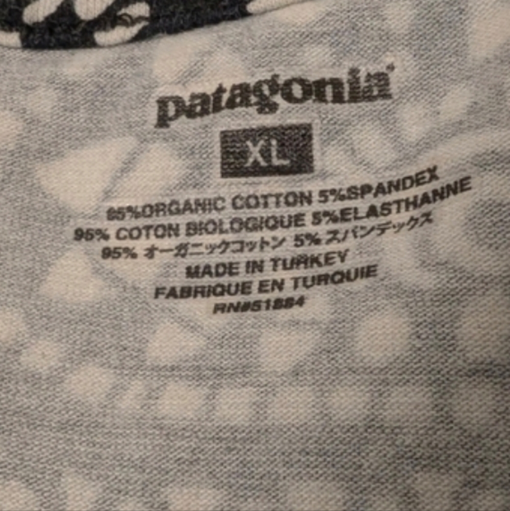 PATAGONIA Fit Flair Margot Dress Black White Geometric Mosaic Print Knit New - Picture 4 of 15